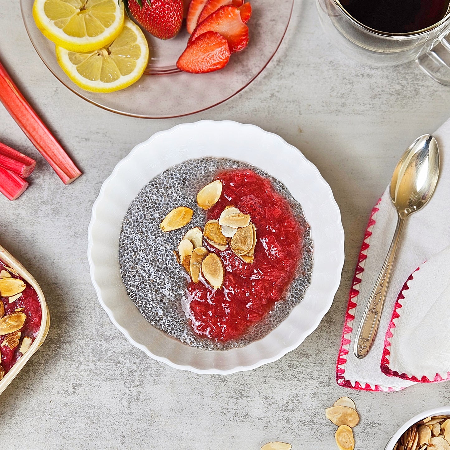 Chia Pudding With Seasonal Fruit & Nuts