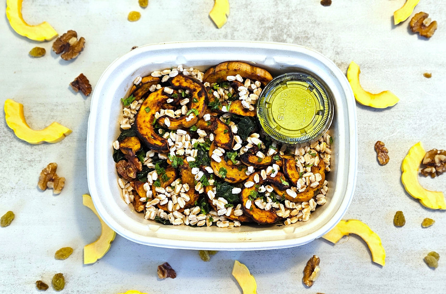 Moroccan Grain Bowl with Delicata Squash & Creamy Chermoula