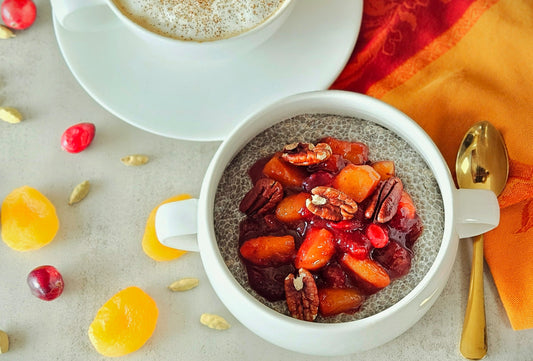 Chia Pudding With Seasonal Fruit & Nuts
