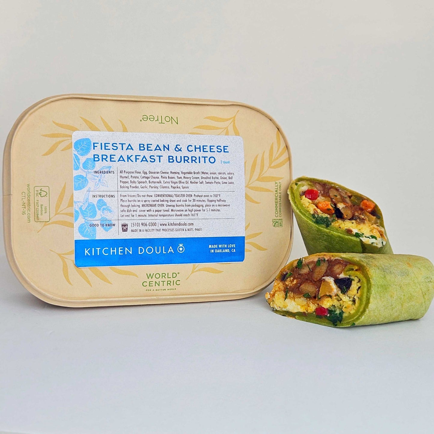Fiesta Bean & Cheese Breakfast Burrito