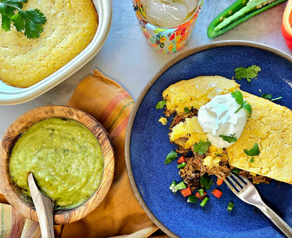 Pork Carnitas Tamale Pie