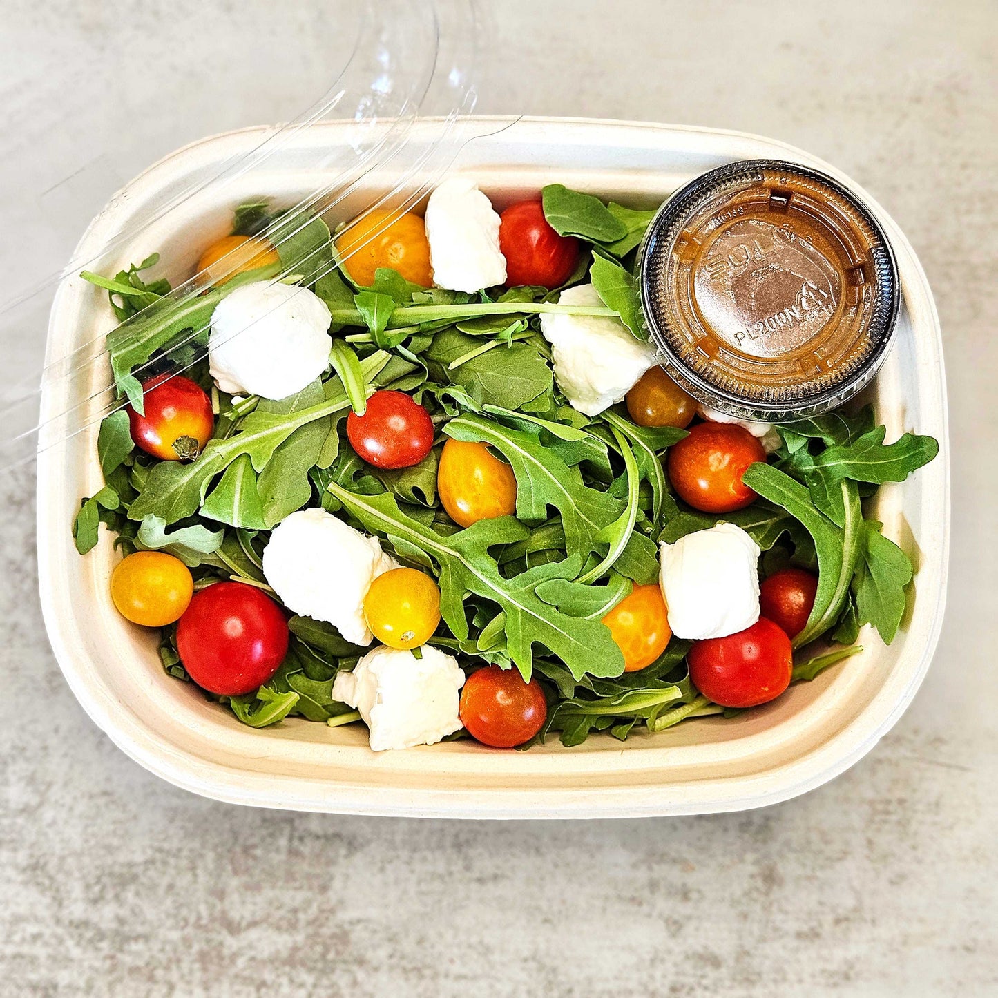 White Bean Caprese Grain Bowl with Farro & Arugula